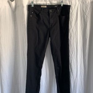AG The Prima, Mid-rise Cigarette black jeans